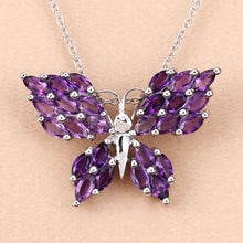 Load image into Gallery viewer, 3.90 Carat Genuine Amethyst .925 Sterling Silver Pendant