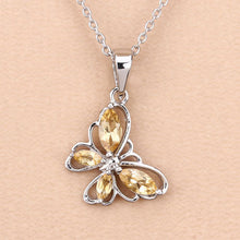Load image into Gallery viewer, 0.62 Carat Genuine Citrine .925 Sterling Silver Pendant