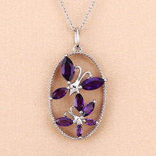 Load image into Gallery viewer, 2.12 Carat Genuine Amethyst .925 Sterling Silver Pendant