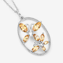 Load image into Gallery viewer, 2.30 Carat Genuine Citrine .925 Sterling Silver Pendant