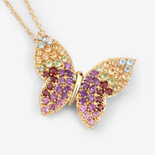Load image into Gallery viewer, 1.62 Carat Genuine Multi Stones .925 Sterling Silver Pendant