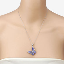 Load image into Gallery viewer, 3.78 Carat Genuine Tanzanite .925 Sterling Silver Pendant