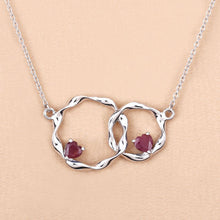 Load image into Gallery viewer, 0.70 Carat Genuine Ruby .925 Sterling Silver Pendant