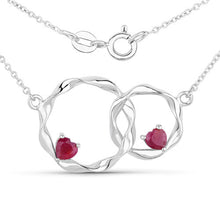 Load image into Gallery viewer, 0.70 Carat Genuine Ruby .925 Sterling Silver Pendant