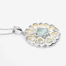 Load image into Gallery viewer, 2.10 Carat Genuine Green Amethyst .925 Sterling Silver Pendant