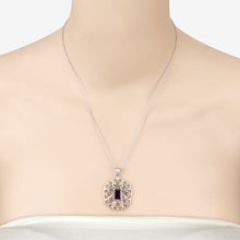 Load image into Gallery viewer, 2.55 Carat Genuine Garnet .925 Sterling Silver Pendant