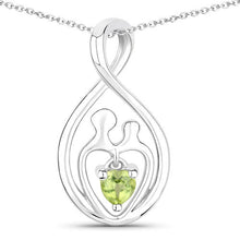 Load image into Gallery viewer, 0.15 Carat Genuine Peridot .925 Sterling Silver Pendant