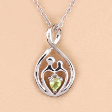 Load image into Gallery viewer, 0.15 Carat Genuine Peridot .925 Sterling Silver Pendant