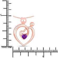 Load image into Gallery viewer, 0.25 Carat Genuine Amethyst .925 Sterling Silver Pendant