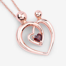 Load image into Gallery viewer, 0.32 Carat Genuine Garnet .925 Sterling Silver Pendant