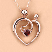 Load image into Gallery viewer, 0.32 Carat Genuine Garnet .925 Sterling Silver Pendant
