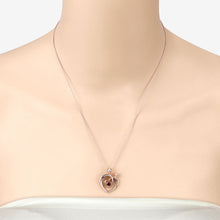 Load image into Gallery viewer, 0.32 Carat Genuine Garnet .925 Sterling Silver Pendant
