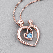 Load image into Gallery viewer, 0.28 Carat Genuine Swiss Blue Topaz .925 Sterling Silver Pendant