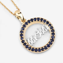 Load image into Gallery viewer, 0.64 Carat Genuine Blue Sapphire .925 Sterling Silver Pendant