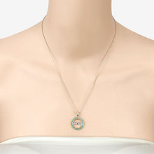 Load image into Gallery viewer, 0.54 Carat Genuine Emerald .925 Sterling Silver Pendant