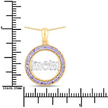 Load image into Gallery viewer, 0.64 Carat Genuine Tanzanite .925 Sterling Silver Pendant