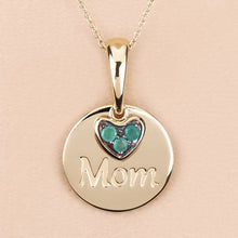 Load image into Gallery viewer, 0.17 Carat Genuine Emerald .925 Sterling Silver Pendant