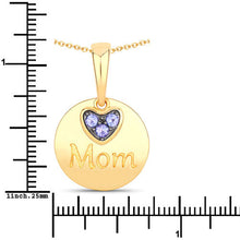 Load image into Gallery viewer, 0.21 Carat Genuine Tanzanite .925 Sterling Silver Pendant