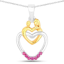 Load image into Gallery viewer, 0.14 Carat Genuine Ruby .925 Sterling Silver Pendant