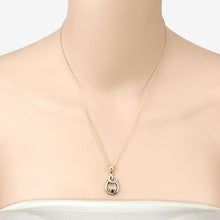 Load image into Gallery viewer, 0.19 Carat Genuine Blue Sapphire .925 Sterling Silver Pendant