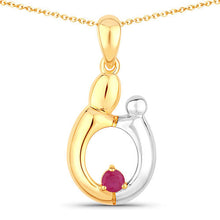 Load image into Gallery viewer, 0.20 Carat Genuine Ruby .925 Sterling Silver Pendant