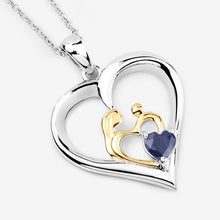 Load image into Gallery viewer, 0.50 Carat Genuine Blue Sapphire .925 Sterling Silver Pendant