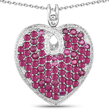 Load image into Gallery viewer, 8.03 Carat Genuine Ruby .925 Sterling Silver Pendant