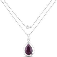 Load image into Gallery viewer, 14.10 Carat Genuine Ruby .925 Sterling Silver Pendant