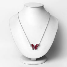 Load image into Gallery viewer, 4.15 Carat Genuine Ruby and White Zircon .925 Sterling Silver Pendant