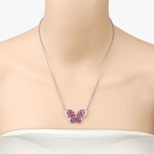 Load image into Gallery viewer, 4.15 Carat Genuine Ruby and White Zircon .925 Sterling Silver Pendant