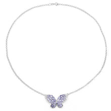 Load image into Gallery viewer, 3.31 Carat Genuine Tanzanite & White Topaz .925 Sterling Silver Pendant