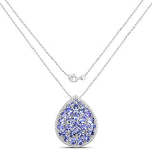 Load image into Gallery viewer, 4.16 Carat Genuine Tanzanite .925 Sterling Silver Pendant