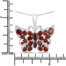 Load image into Gallery viewer, 4.90 Carat Genuine Garnet .925 Sterling Silver Pendant