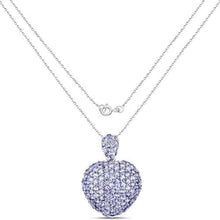 Load image into Gallery viewer, 6.01 Carat Genuine Tanzanite .925 Sterling Silver Pendant