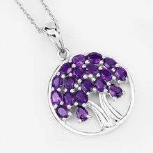 Load image into Gallery viewer, 2.94 Carat Genuine Amethyst .925 Sterling Silver Pendant