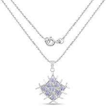 Load image into Gallery viewer, 0.90 Carat Genuine Tanzanite .925 Sterling Silver Pendant