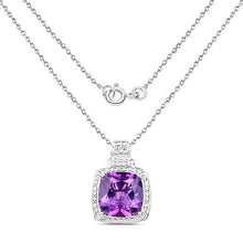Load image into Gallery viewer, 5.85 Carat Genuine Amethyst .925 Sterling Silver Pendant