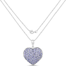 Load image into Gallery viewer, 4.86 Carat Genuine Tanzanite .925 Sterling Silver Pendant