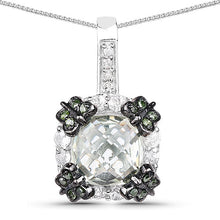 Load image into Gallery viewer, 2.72 Carat Genuine Multi Stones .925 Sterling Silver Pendant