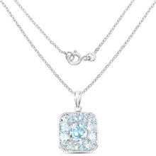 Load image into Gallery viewer, 10.05 Carat Genuine Blue Topaz .925 Sterling Silver Pendant