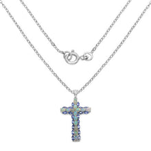 Load image into Gallery viewer, 3.32 Carat Genuine Ethiopian Opal and Tanzanite .925 Sterling Silver Pendant