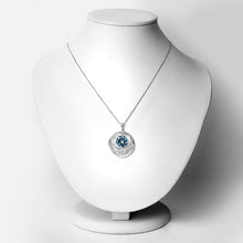 Load image into Gallery viewer, 8.75 Carat Genuine Swiss Blue Topaz .925 Sterling Silver Pendant