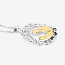 Load image into Gallery viewer, 0.12 Carat Genuine Blue Sapphire .925 Sterling Silver Pendant
