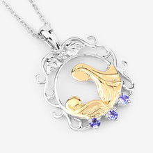 Load image into Gallery viewer, 0.11 Carat Genuine Tanzanite .925 Sterling Silver Pendant
