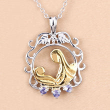 Load image into Gallery viewer, 0.11 Carat Genuine Tanzanite .925 Sterling Silver Pendant