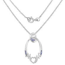 Load image into Gallery viewer, 0.18 Carat Genuine Tanzanite .925 Sterling Silver Pendant