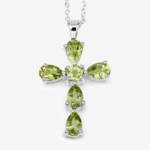 Load image into Gallery viewer, 2.24 Carat Genuine Peridot .925 Sterling Silver Pendant