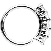 Load image into Gallery viewer, 18G 5/16 Clear CZ Quintet Seamless Circular Ring
