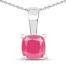 Load image into Gallery viewer, 1.80 Carat Genuine Emerald, Glass Filled Ruby & Glass Filled Sapphire .925 Sterling Silver Pendant