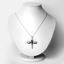 Load image into Gallery viewer, 2.29 Carat Genuine Garnet and White Topaz .925 Sterling Silver Pendant
